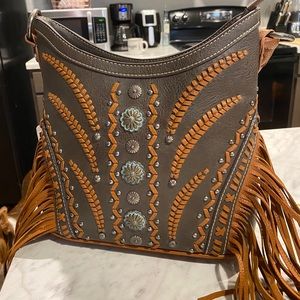 Montana Leather Fringe bag